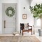 20inch Artificial Eucalyptus Wreath Green Leaves Wreath White Berry Big Berries Wreath for Front Door All Seasons Wreath Year Round Decor Home Decor